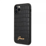 Guess iPhone 11 Pro Kuori Croco Musta