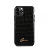 Guess iPhone 11 Pro Kuori Croco Musta