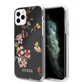 Guess iPhone 11 Pro Kuori Flower Edition N.4 Musta