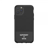 Superdry iPhone 11 Pro -suojakuori, muotoonvalettu, kangas, musta