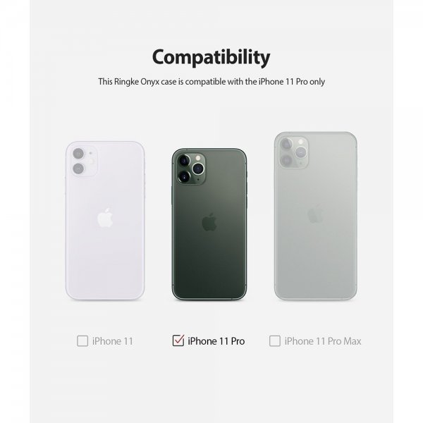Ringke iPhone 11 Pro -suojakuori, Onyx Musta