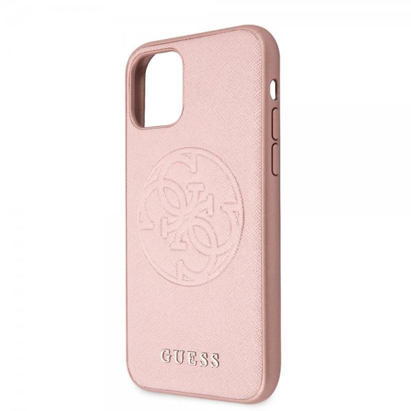 Guess iPhone 11 Pro Kuori Saffiano Cover Ruusukulta