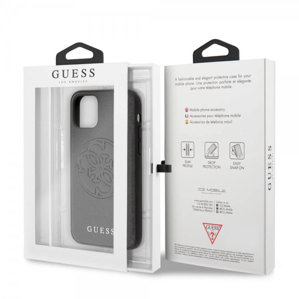 Guess iPhone 11 Pro Kuori Saffiano Suojus Musta