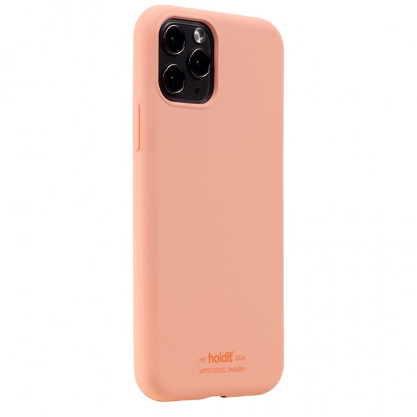 holdit iPhone 11 Pro Kuori Silikoni Pink Peach