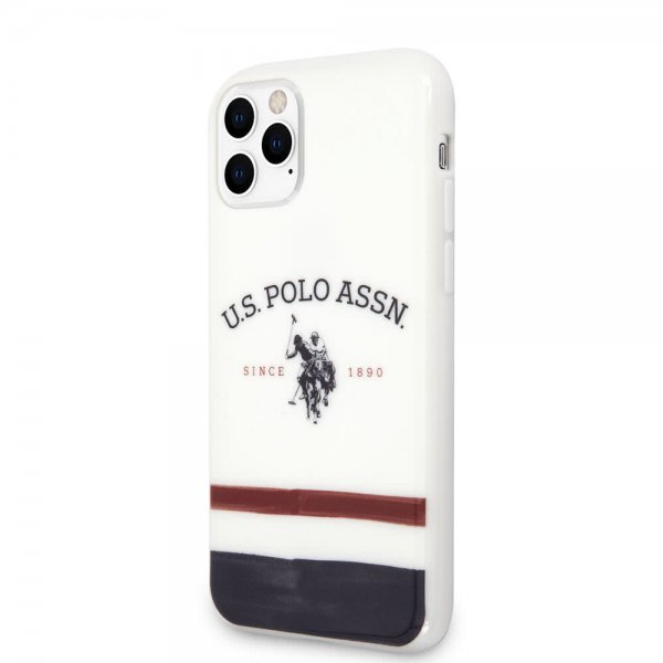 U.S. Polo iPhone 11 Pro Kuori Tricolore Valkoinen