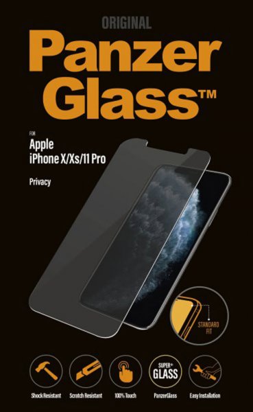PanzerGlass iPhone X/Xs/11 Pro Näytönsuoja Standard Fit Privacy