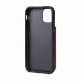 iPhone 11 Pro -suojakuori, taitettava korttipidike, ruskea