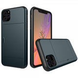 iPhone 11 -suojakuori korttipaikalla, sininen