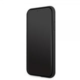 BMW iPhone 11 -suojakuori kohopainettu logo musta