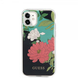 Guess iPhone 11 -suojakuori Flower Edition N.1, musta
