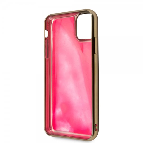 Guess iPhone 11 -suojakuori Glow In The Dark Ruusukulta