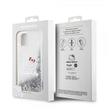 Hello Kitty iPhone 11 -kuori Liquid Glitter Translucent