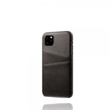 iPhone 11 -suojakuori, jossa kaksi korttipaikkaa, musta