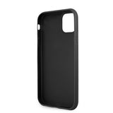 Guess iPhone 11 -suojakuori, Printed Stripe, harmaa