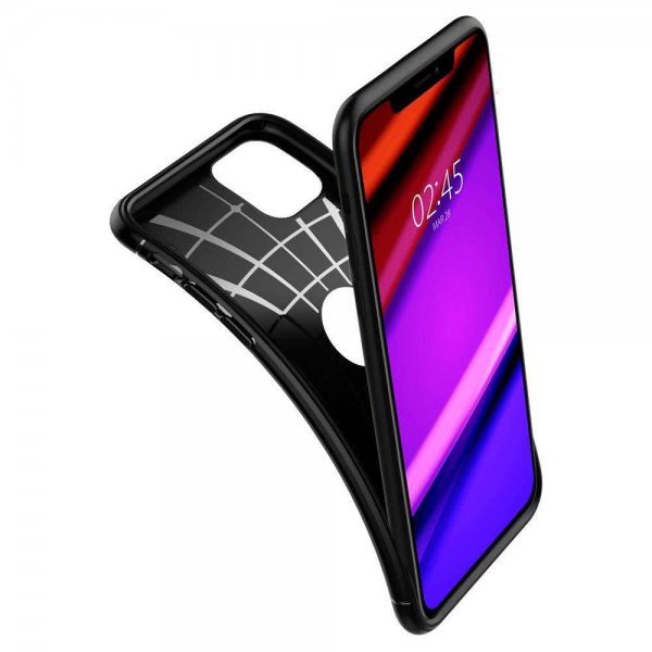 Spigen iPhone 11 -suojakuori Rugged Armor Matte Black
