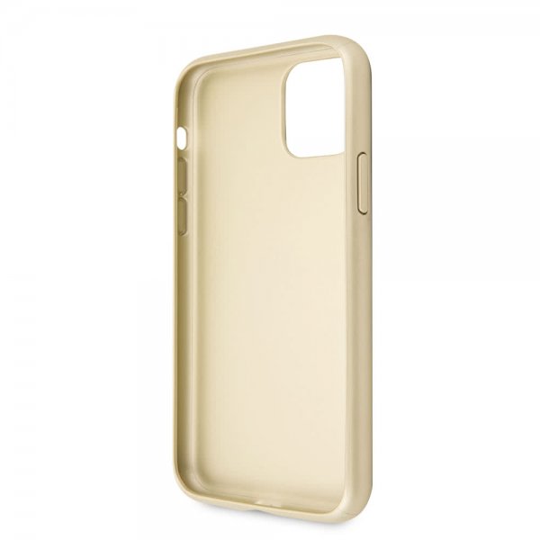 Guess iPhone 11 -suojakuori, Saffiano Cover, kulta