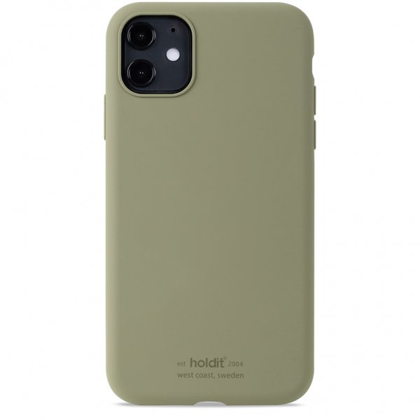 holdit iPhone 11 Silikonisuojakuori Khaki Green