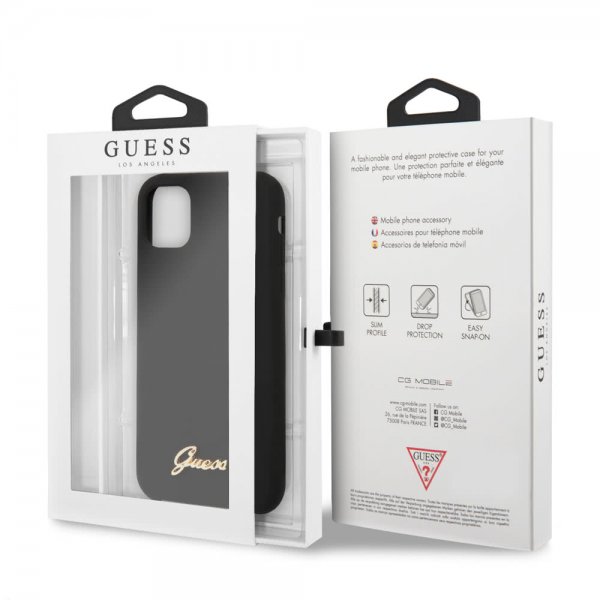 Guess iPhone 11 -silikonikuori Vintage Black