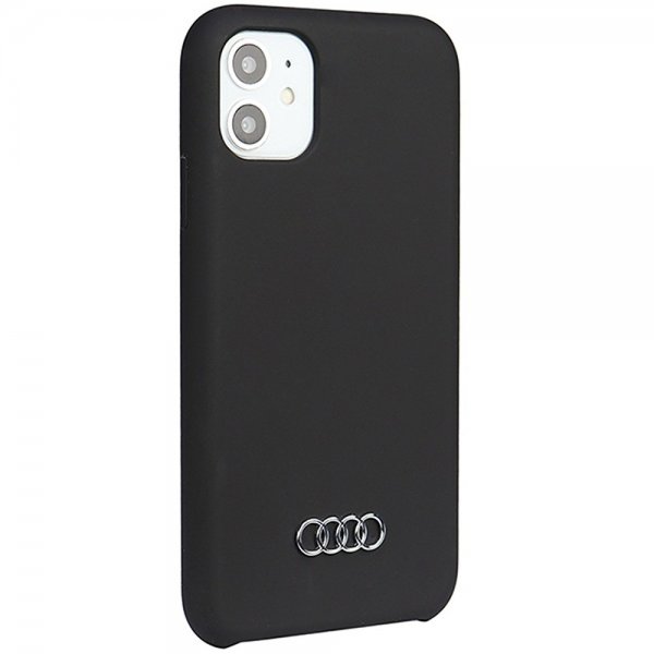 Audi iPhone 11 -silikonikuori, musta
