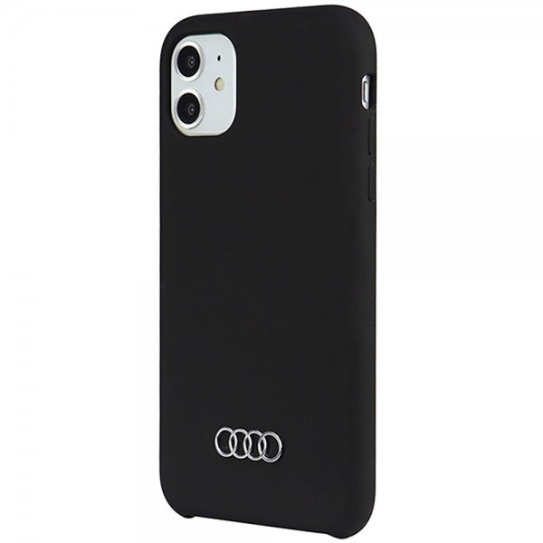 Audi iPhone 11 -silikonikuori, musta