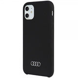 Audi iPhone 11 -silikonikuori, musta