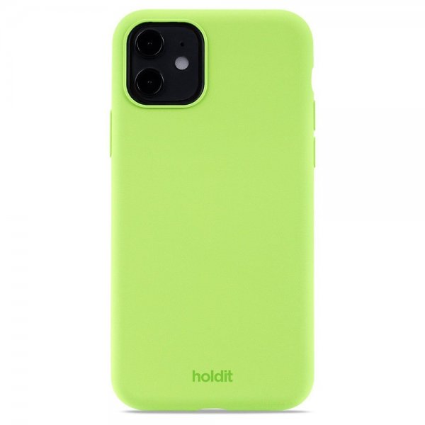 holdit iPhone 11 Silikonisuojakuori Acid Green