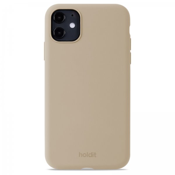 holdit iPhone 11 Silikonisuojakuori Latte Beige