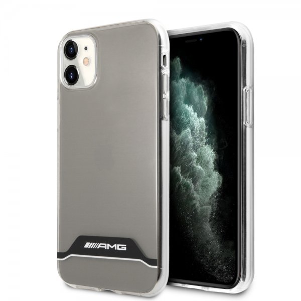 AMG iPhone 11 Kuori Vaakaraidat Kirkas Musta