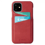 Krusell iPhone 11 -suojakuori Sunne CardCover Vintage Red