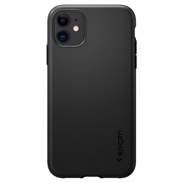 Spigen iPhone 11 -suojakuori Thin Fit Pro, musta