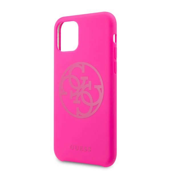 Guess iPhone 11 -suojakuori Tone on Tone Magenta