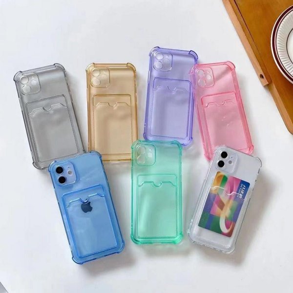 iPhone 11 Suojakuori Korttipidike Iskunkestävä Violetti