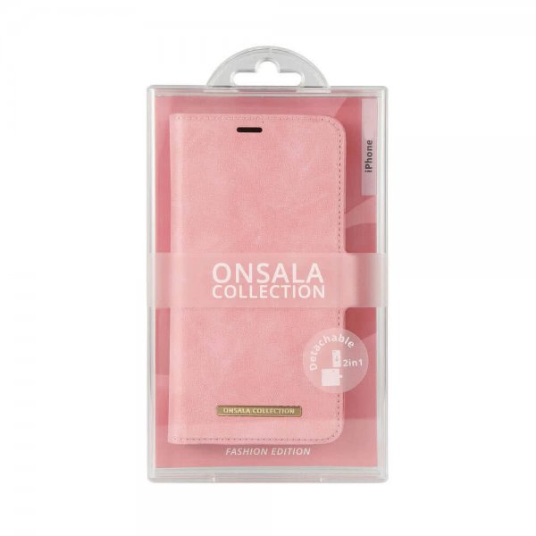 Onsala iPhone 12 Mini -suojakuori Fashion Edition irrotettava kuori Dusty Pink