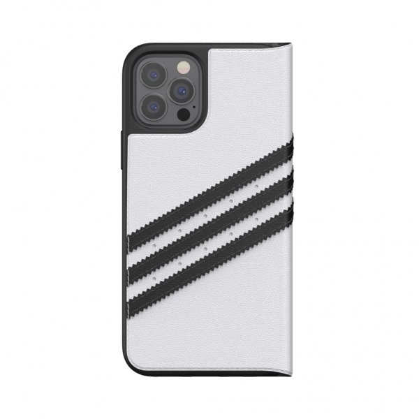 Adidas iPhone 12/iPhone 12 Pro Kotelo Kirjanmallinen Kotelo Valkoinen