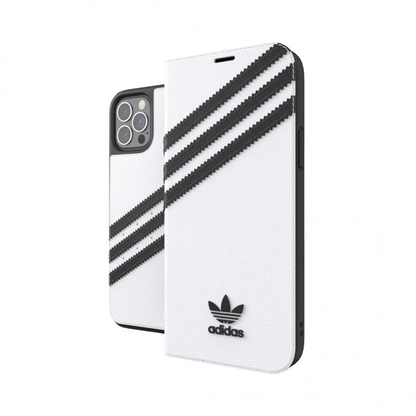 Adidas iPhone 12/iPhone 12 Pro Kotelo Kirjanmallinen Kotelo Valkoinen