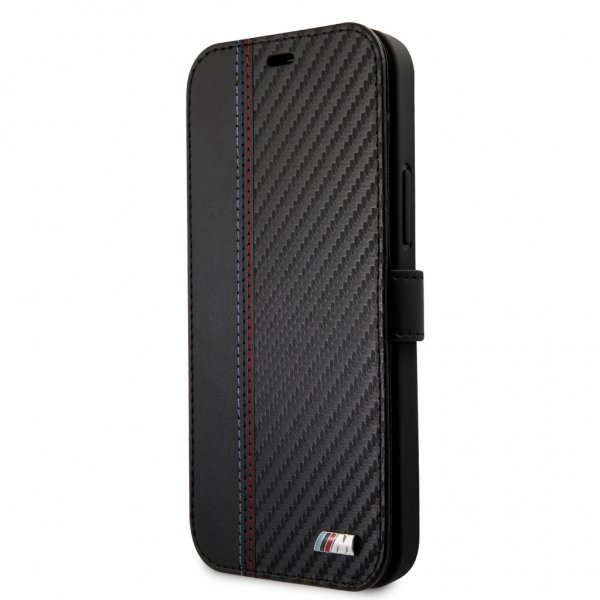 BMW iPhone 12/iPhone 12 Pro Kotelo Dynamic Carbon Musta