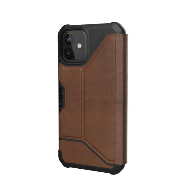 Urban Armor Gear (UAG) iPhone 12/iPhone 12 Pro Kotelo Metropolis Leather Ruskea