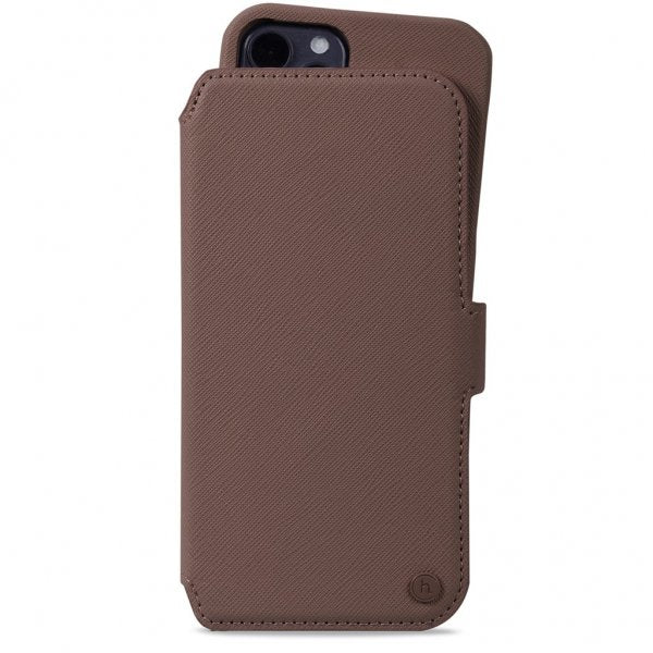 holdit iPhone 12/iPhone 12 Pro Kotelo Lompakkokotelo Magneetti Tukholma Tummanruskea