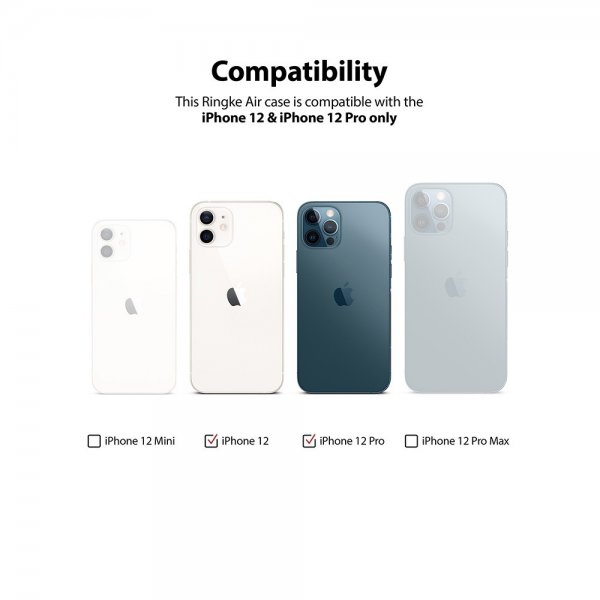 Ringke iPhone 12/iPhone 12 Pro Air Clear -suojakuori