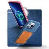 iPhone 12/iPhone 12 Pro Kuori Alcantara MagSafe Harmaa