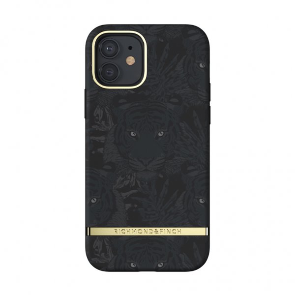 Richmond & Finch iPhone 12/iPhone 12 Pro Suojakuori Black Tiger