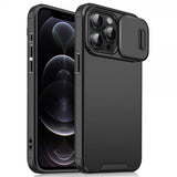 iPhone 12/iPhone 12 Pro Suojakuori Camera Slide Musta
