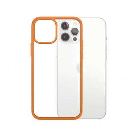 PanzerGlass iPhone 12/iPhone 12 Pro -suojakuori ClearCase Color PG Orange