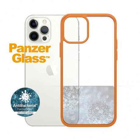 PanzerGlass iPhone 12/iPhone 12 Pro -suojakuori ClearCase Color PG Orange