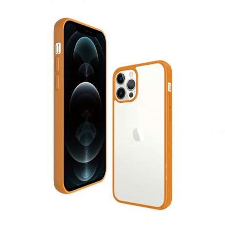 PanzerGlass iPhone 12/iPhone 12 Pro -suojakuori ClearCase Color PG Orange
