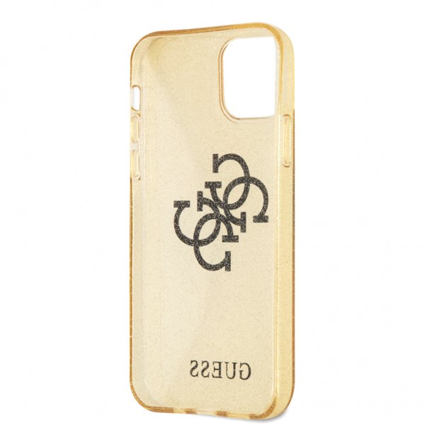 Guess iPhone 12/iPhone 12 Pro Kuori Täysglitter Kulta