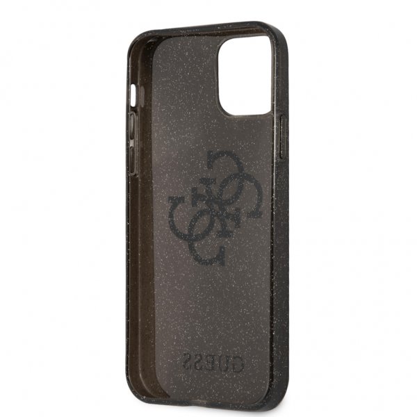 Guess iPhone 12/iPhone 12 Pro Kuori Täysin Glitter Musta