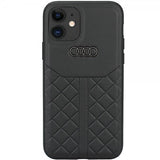 Audi iPhone 12/iPhone 12 Pro Kotelo, Aito Nahka, Musta