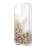Guess iPhone 12/iPhone 12 Pro Kuori Liquid Glitter Vintage Gold