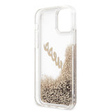Guess iPhone 12/iPhone 12 Pro Kuori Liquid Glitter Vintage Gold